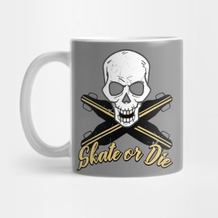 Skate Or Die Gangsta Skull Mug